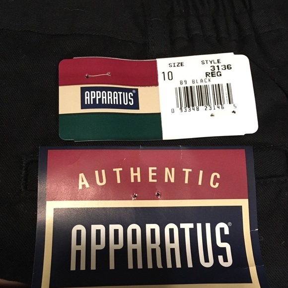 APPARATUS black twill pull on pants 10 R - Picture 5 of 5